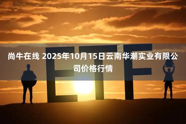 尚牛在线 2025年10月15日云南华潮实业有限公司价格行情