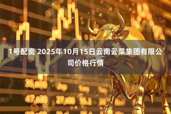 1号配资 2025年10月15日云南云菜集团有限公司价格行情