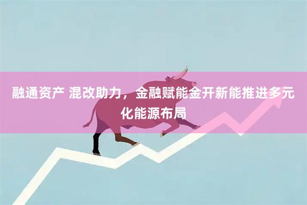 融通资产 混改助力，金融赋能金开新能推进多元化能源布局